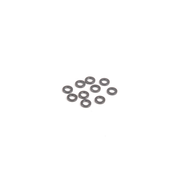 U7710 M3 Black Alloy Washers 1.0mm (pk10)